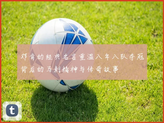 邓肯的经典名言重温八年八队夺冠背后的马刺精神与传奇故事